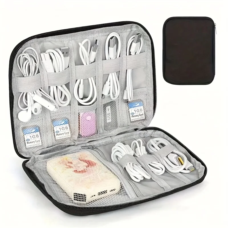 1 Pack Portable Electronic Acc - Tech Accessories Travel Organizer Pouch 评论和价格